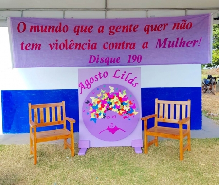 Agosto Lilás  - Mês de Conscientização pelo fim da violência contra a mulher!