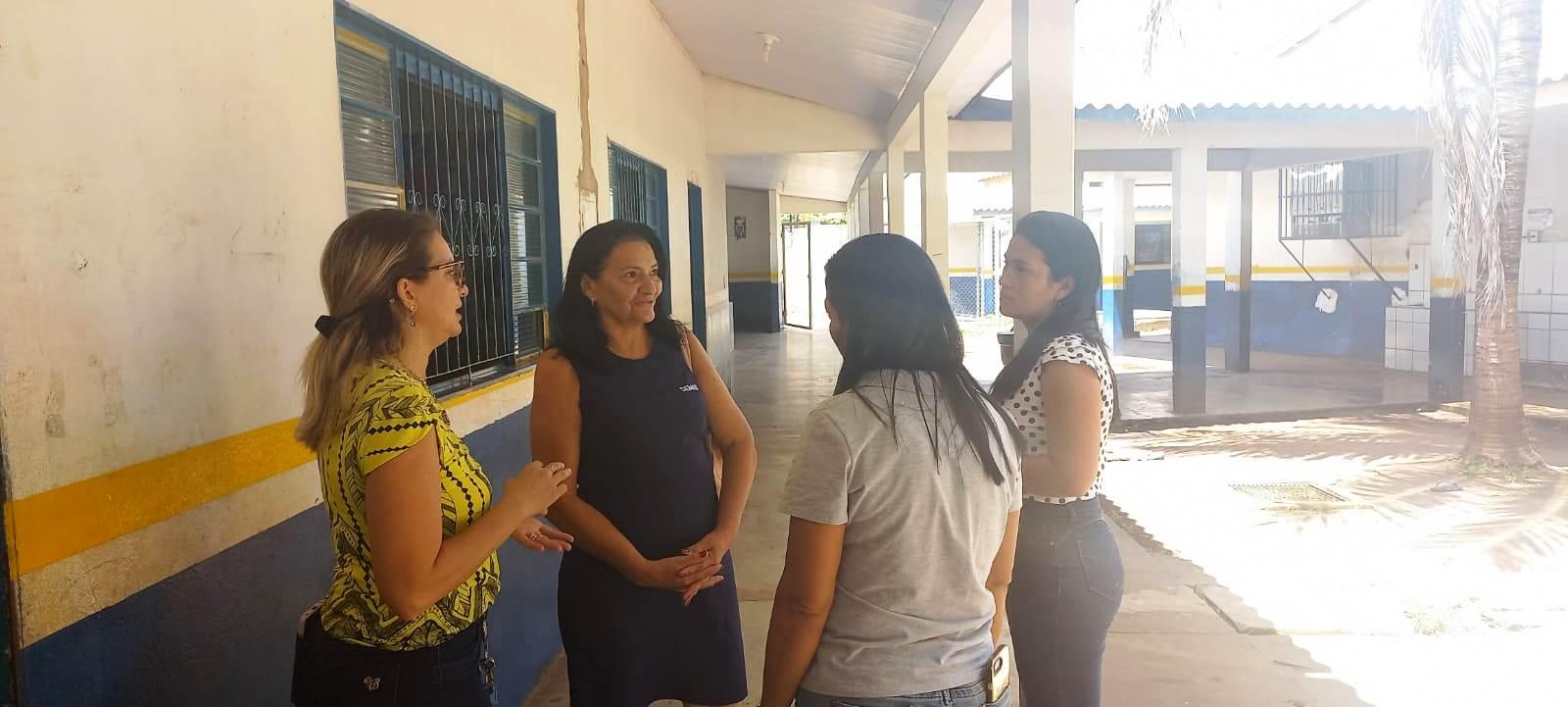 Equipe da educaçao de rosário oeste em visita a escola de caceres 3