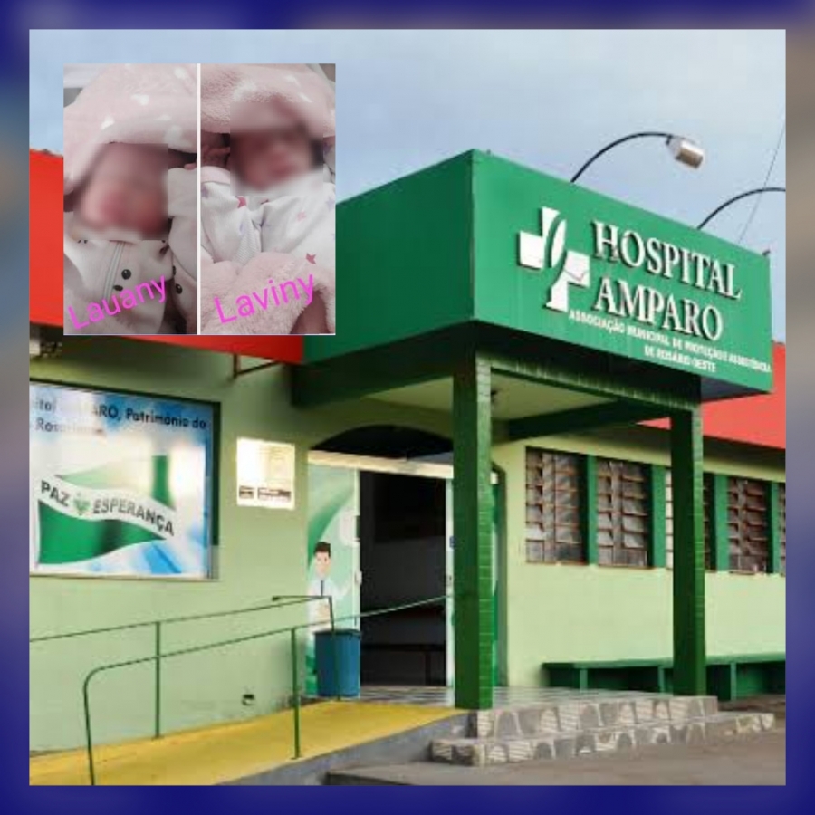 Grávida de Gêmeos do Município de Santo Afonso dá à luz em Hospital Municipal Amparo de Rosário Oeste.