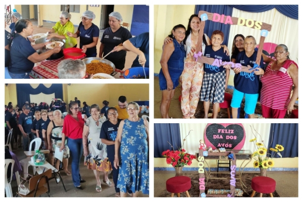 Prefeitura de Rosário Oeste comemora dia dos avós com atividades com os idosos