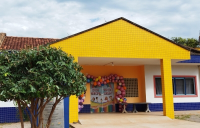 Volta às aulas: confira como foi o primeiro dia de aula na Creche Municipal Ana Lemes Joaquim em Rosário Oeste.
