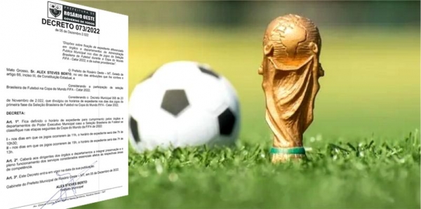 Prefeitura de Rosário Oeste edita novo decreto sobre os jogos da copa 2022