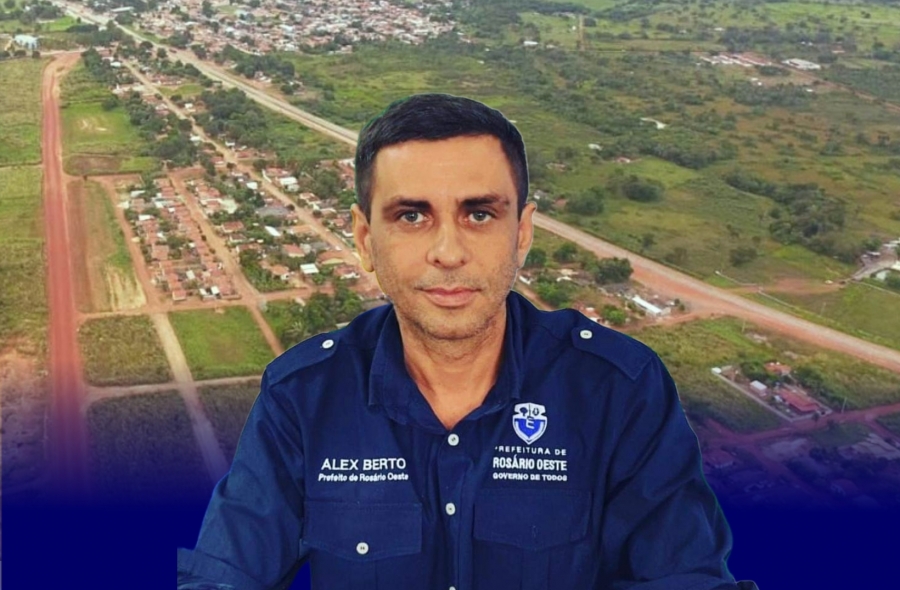 Prefeito Alex Berto está em Cuiabá tratando do início da pavimentação asfáltica do Bairro Aeroporto.