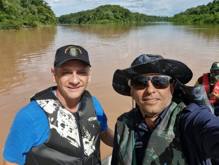 Prefeito Alex Berto participou do início dos trabalhos da Expedição Fluvial no Rio Cuiabá