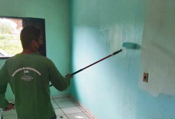 Prefeitura faz manutenção no Abrigo dos Idosos Santo Antônio e Casa Vó Nhana